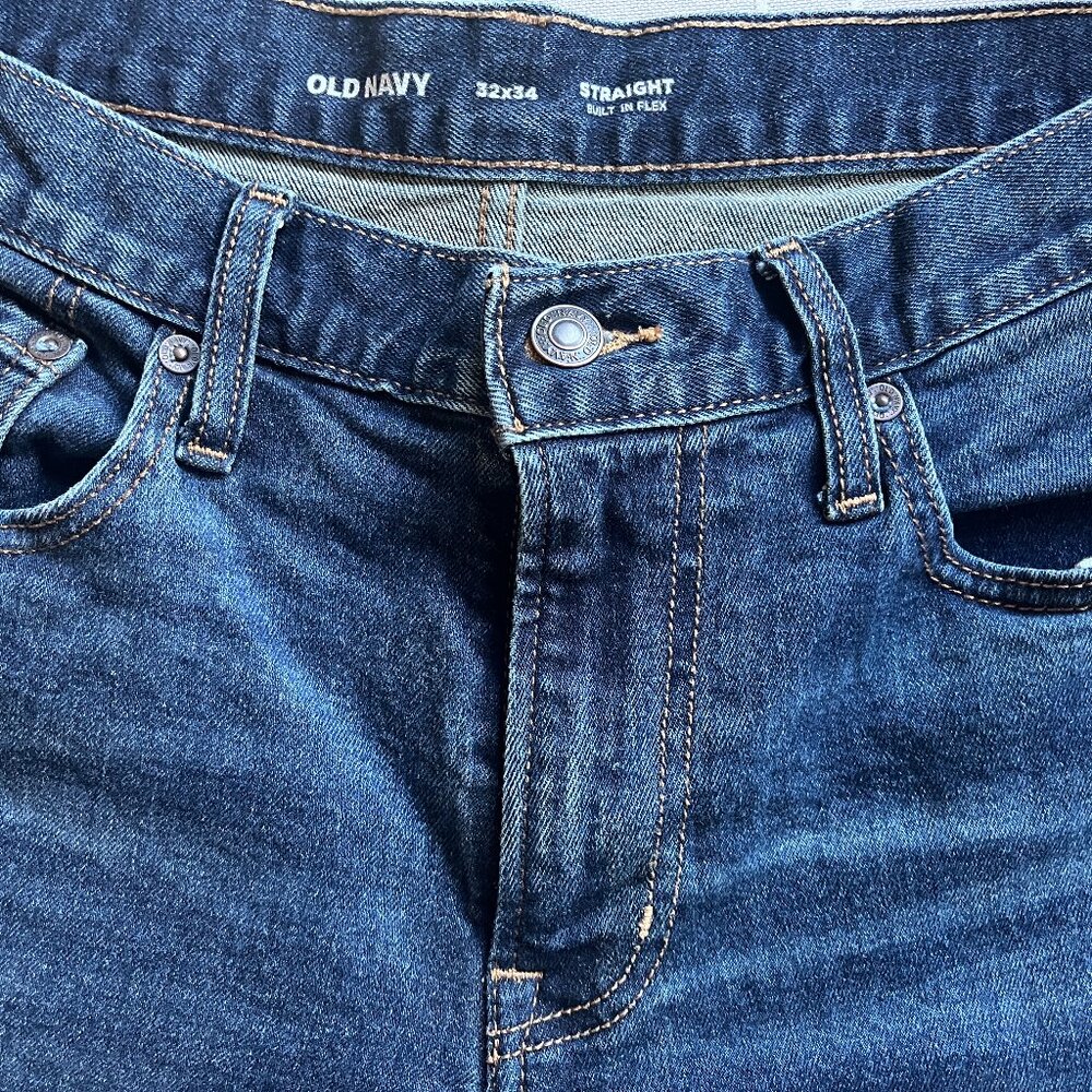 Old Navy jeans - straight built in flex Size 32W x 34L